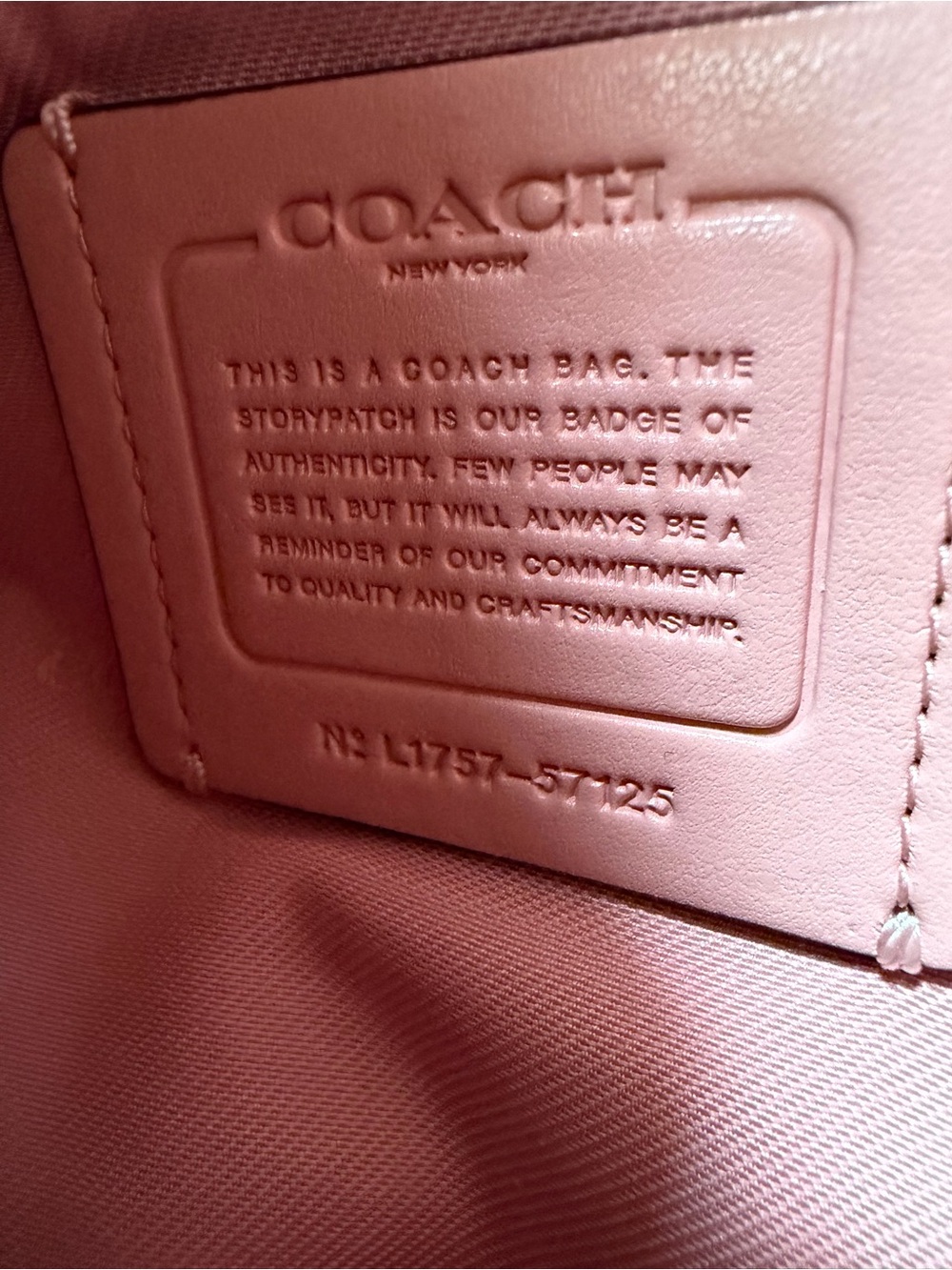 Coach Pink Leather Shoulder Bag - Picture 8 of 8